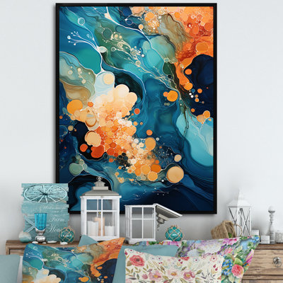 «Whimsical Lakes Rivers Waterscapes I», reproduction d'art mural