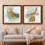 Blue Rythme I - ensemble de 2 peintures encadrées-526605220-526605223