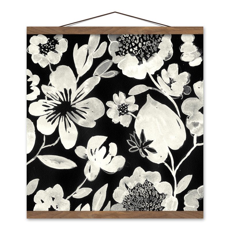 Fleurs crème - Peinture sur toile sans cadre