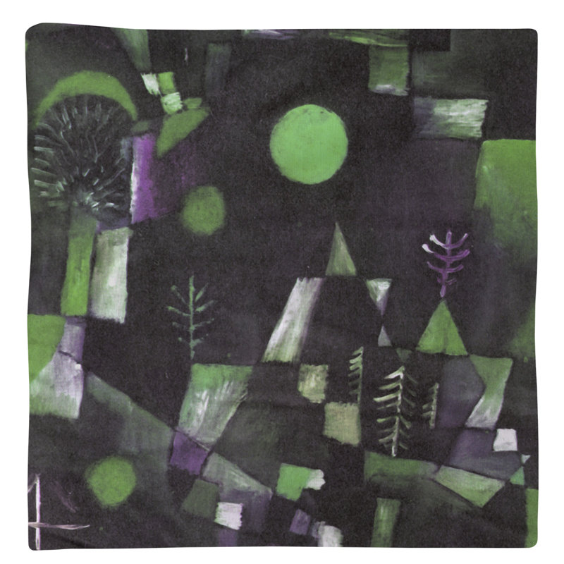 Paul Klee Cotton Square Napkin, Green