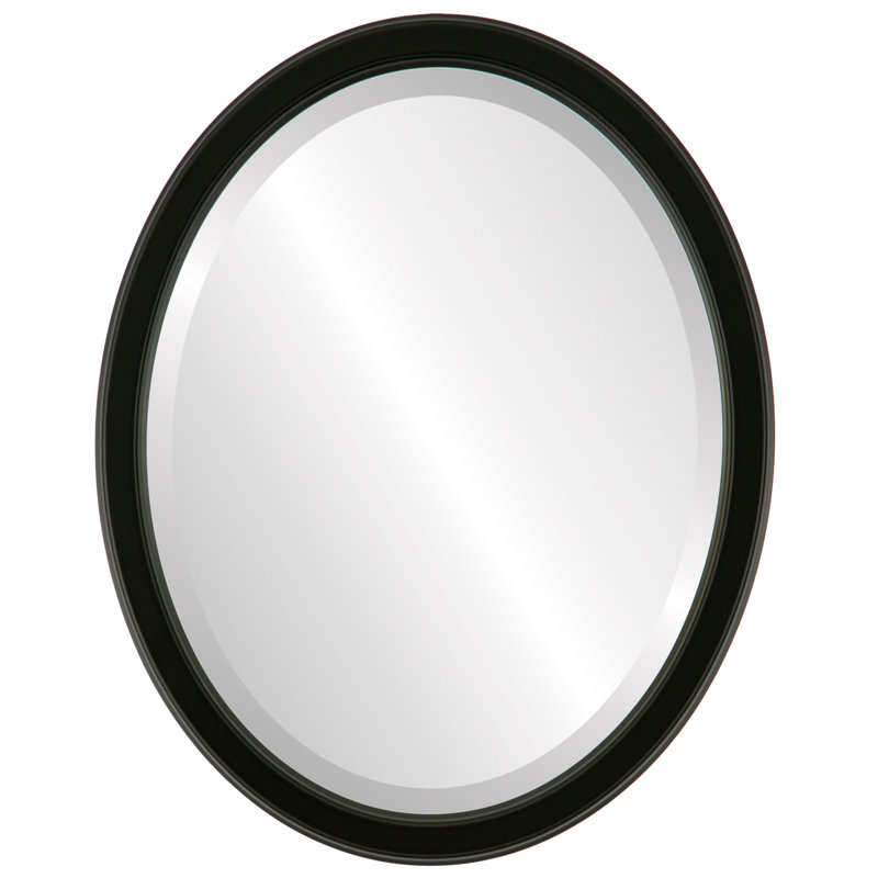 Miroir de salle de bain Midville, H 25 po x l 21 po, Noir mat