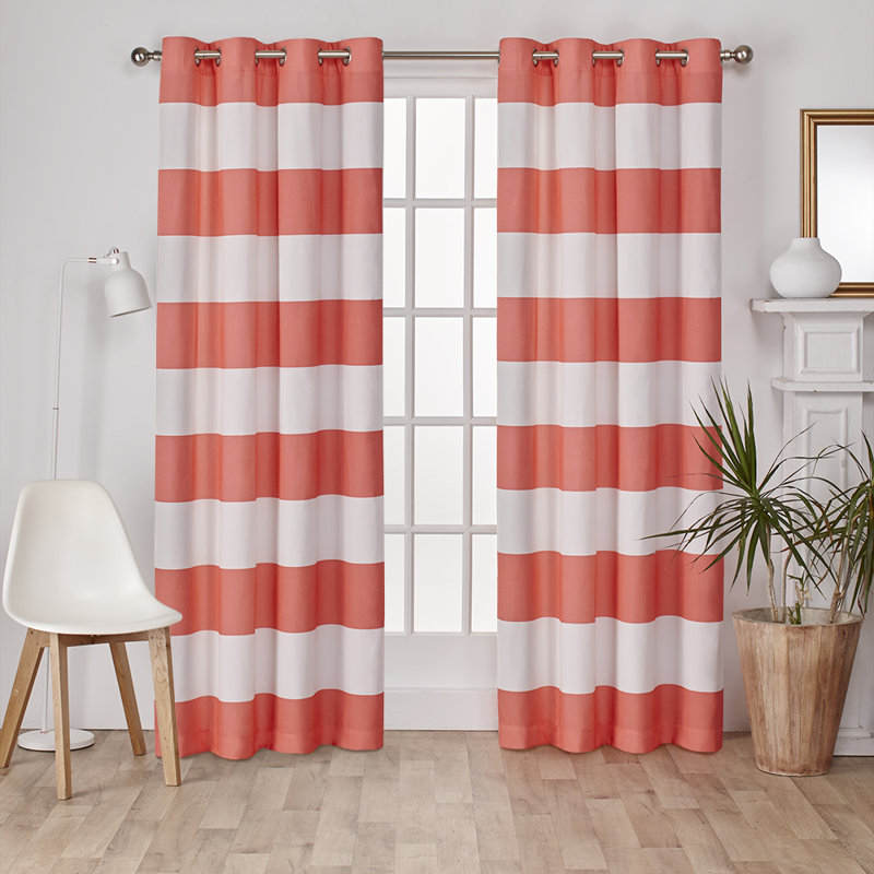 Agim Cotton Blend Light Filtering Curtain Pair, Black Pearl, 54" W x 84" L