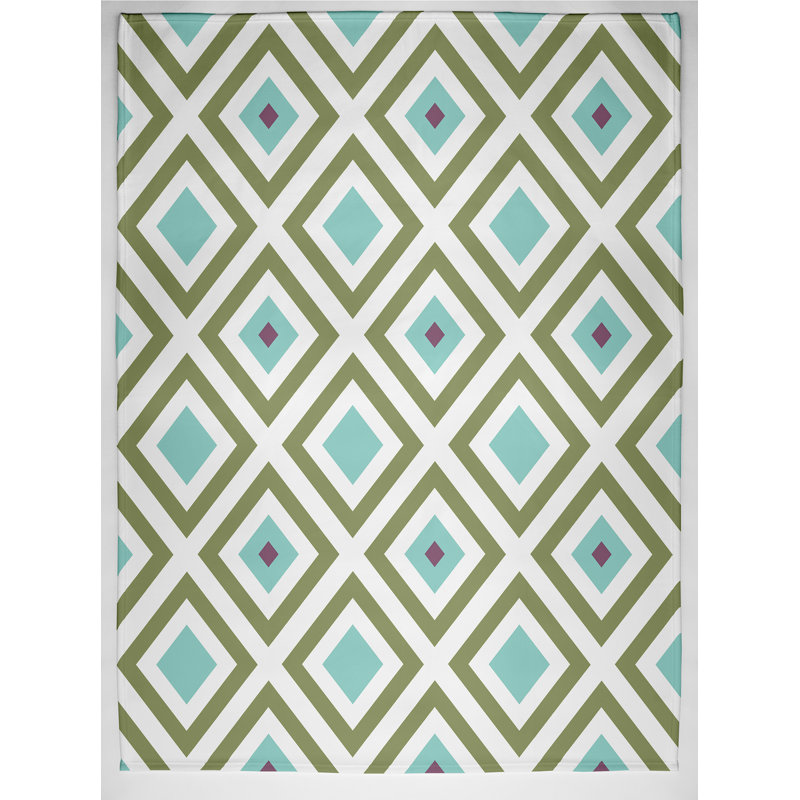 Edmont Plain Weave / Muslin Throw Blanket, Green