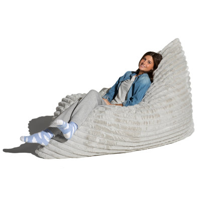 Jaxx Pillow Saxx 5.5-Foot Faux Fur - Luxuriously Soft Bean Bag Floor Pillow And Lounger