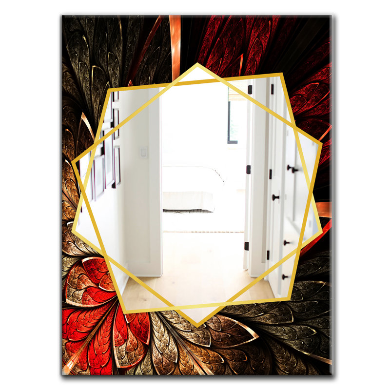 Miroir mural Fractal, H 39,4 po x l 29,5 po