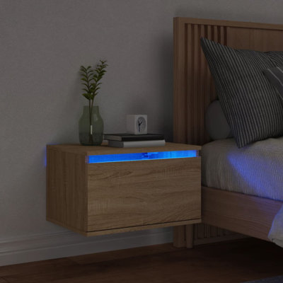 Brandalynn 50cm W Engineered Wood Bedside Table