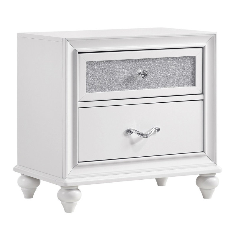 Bellafonte 25.25'' W Nightstand, White