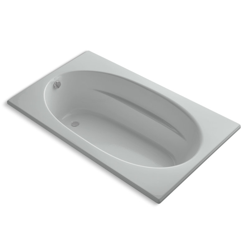 Windward 72" x 42" Soaking Bathtub, Ice Grey