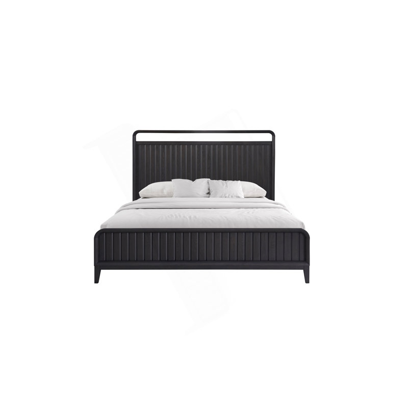 Graceful Open Panel Queen Bed For Dreamy Nights And Relaxed Mornings, Queen