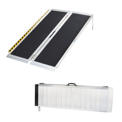 Winado Aluminum Foldable L Portable Ramp