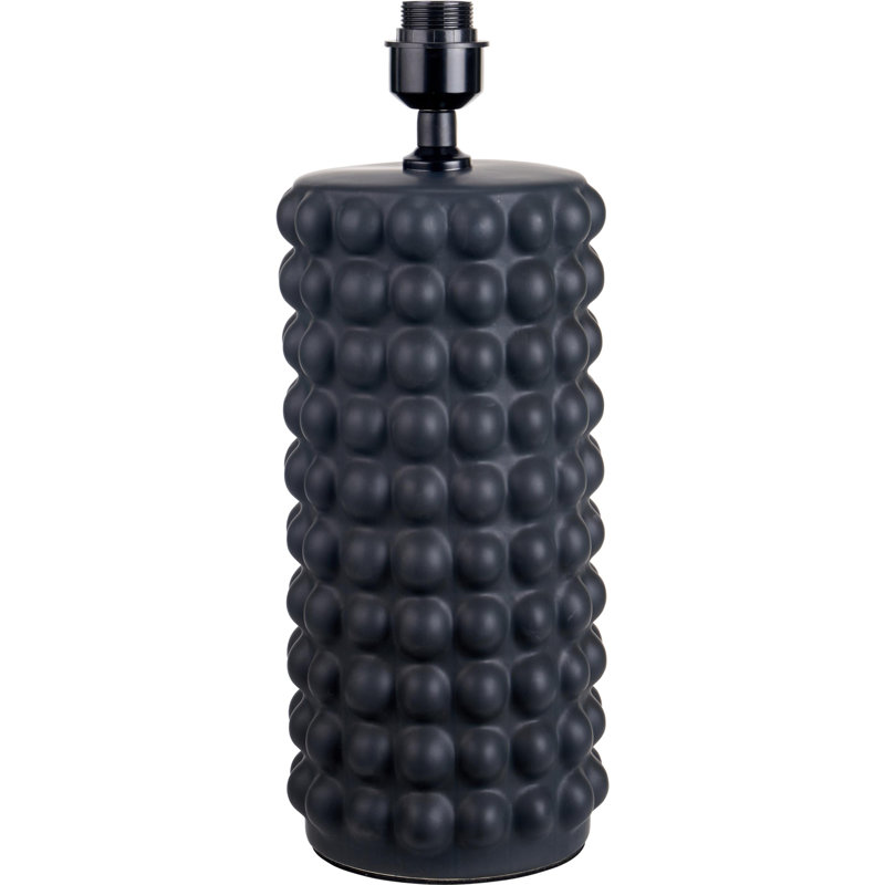 Ulrey Bobbled Ceramic Tall Table Lamp Base, Black