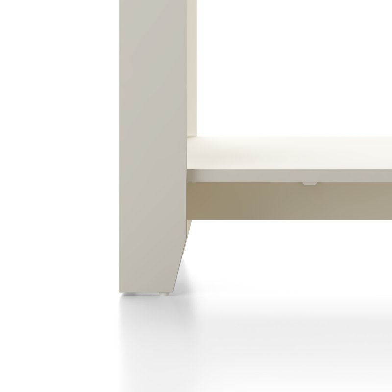 Weddel Basilico Transitional 2 Piece Living Room Table Set, Ivory, Ivory, 2 Pieces: Console Table, End Table