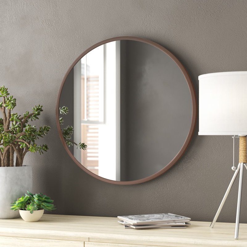 Pingry Metal Flat Wall Mirror, Copper