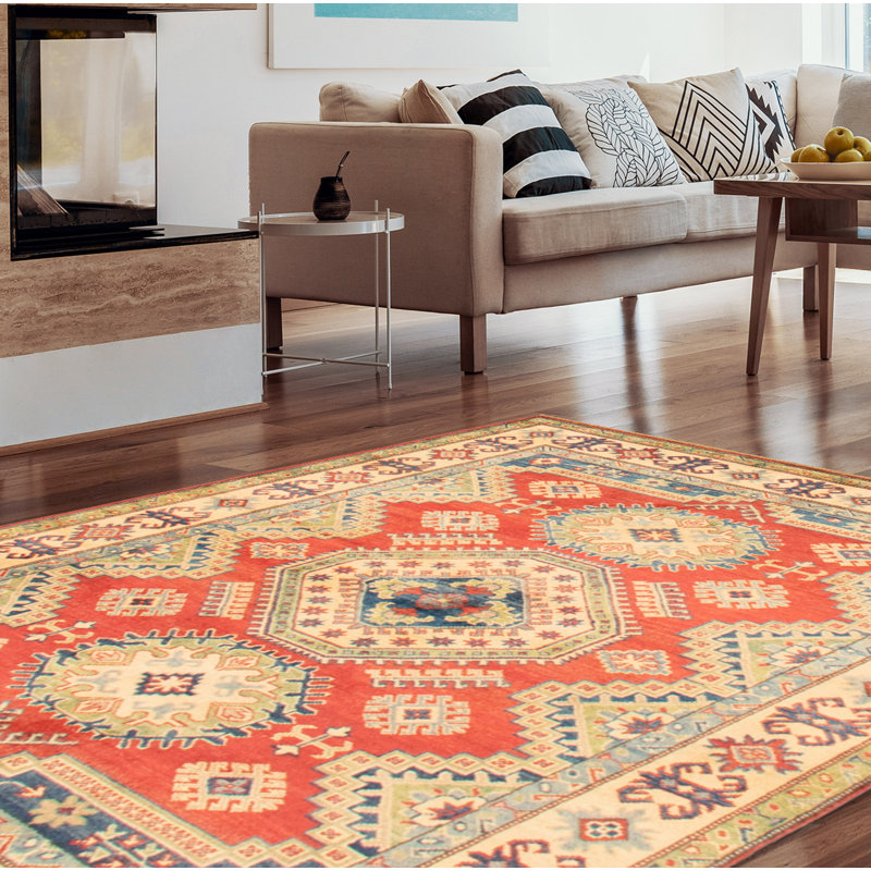 Raechal One-of-a-Kind 5'2" X 6'8" New Age Wool Area Rug in Red