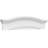 46"W x 10-1/2"H x 2-3/4"P Eyebrow Architectural Grade PVC Pediment-45256126