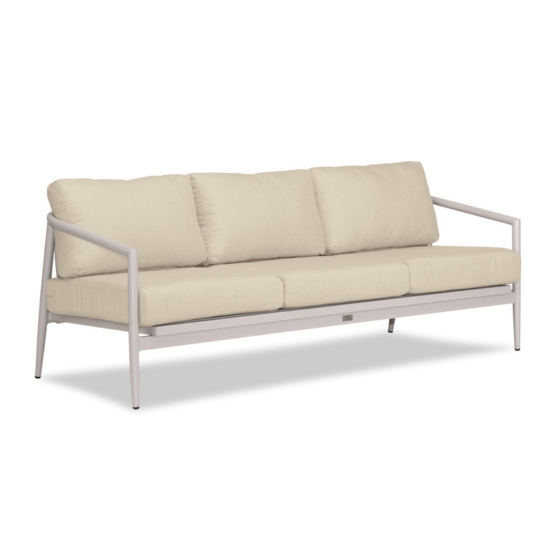 Outdoor 3 - Seat Patio Sofa, Canvas Natural Sunbrella® Canvas, Urban Stone