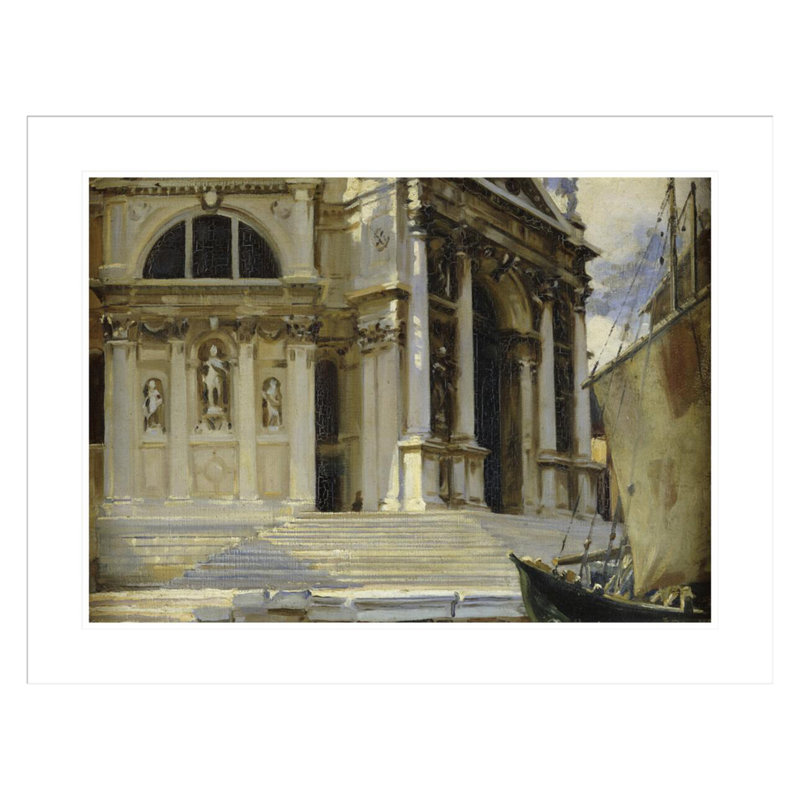 «Santa Maria della Salute Venice» par John Singer Sargent, impression giclée encadrée, H 22,94 po x l 29,5 po