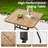 4 Person Swival Chair Patio Dining Set-1480058724