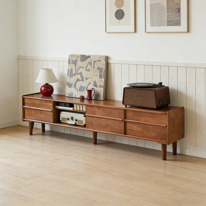 Meuble télé avec rangement et lumière, H 17,71 po x L 70,86 po x l 13,77 po
