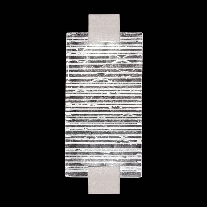 Plafonnier encastré 2 lumières DEL Terra, Argent, H 11,75 po x l 6,25 po x P 3,5 po, Râteau transparent