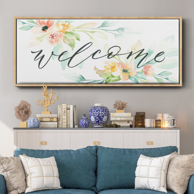 Welcome - toile encadrée