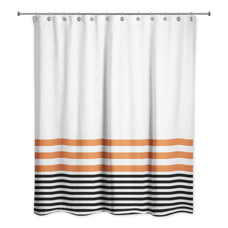 Mizpah Striped Shower Curtain