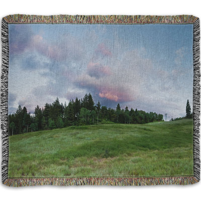 Woven Throw Blanket, Day End by Scott Barlow