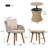  5 Pieces Wicker Patio Furniture Set - Chairs, Footstools and Table-1448222896-1448222903