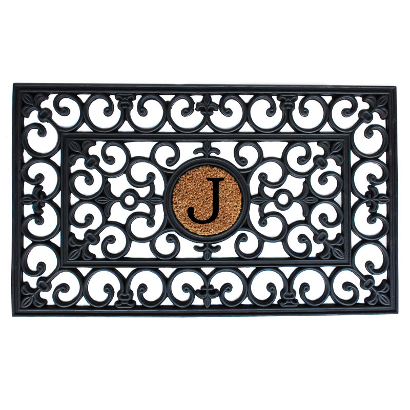 Tapis d'entrée 18 po x 30 po antidérapant, J