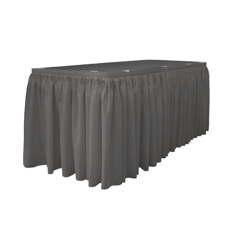 Table Skirt, Charcoal, 168" L x 29" W