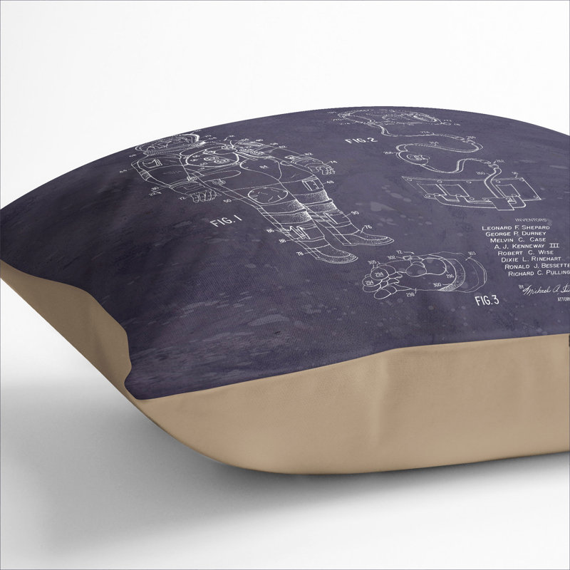 Square Cushion, 55cm H x 55cm W x 20cm D, Stone