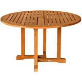 Oxford Teak Outdoor Round Dining Table