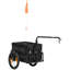 Remorque de chargement de vélo Aosom, chariot de chariot de remorque de vélo avec boîte de rangement amovible, roues à dégagement rapide de 16 po et réflecteurs de sécurité, pas de fond