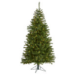 Lighted Artificial Pine Christmas Tree