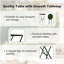 Bistro Table Folding Powder-coated Steel Garden Outdoor Furniture Patio-1697564656