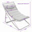 Ensemble de 2 chaises longues pliantes d'extérieur avec dossiers et coussins ajustables-262231326