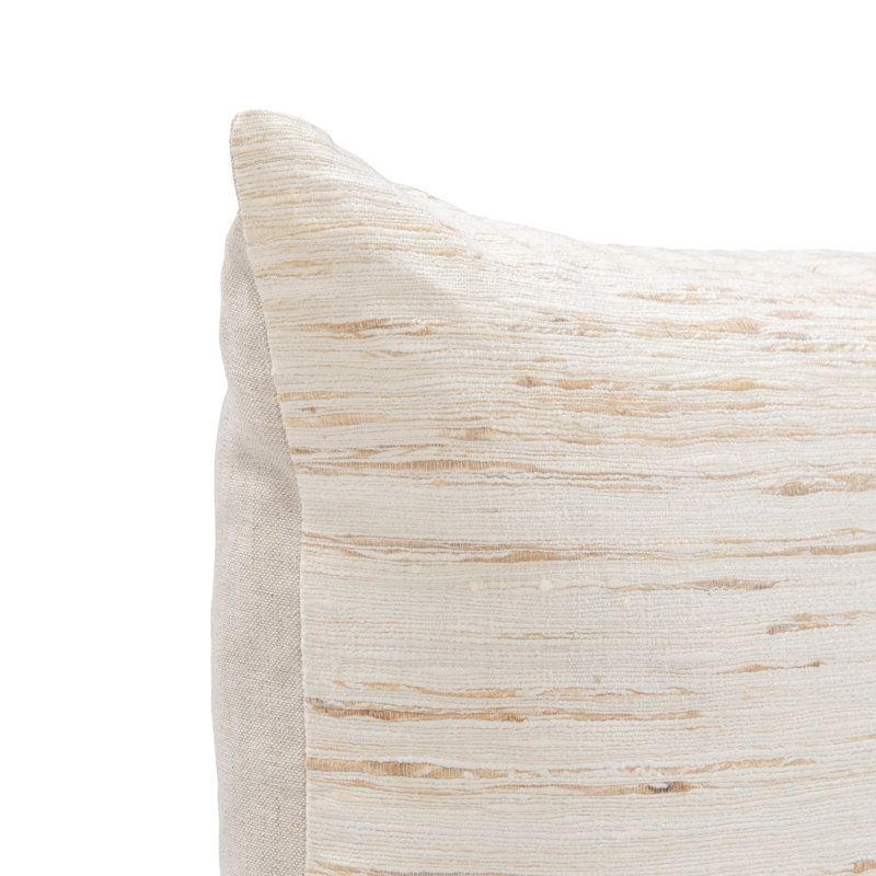 Coussin en soie Dalton, Rectangle H 14 po x l 20 po