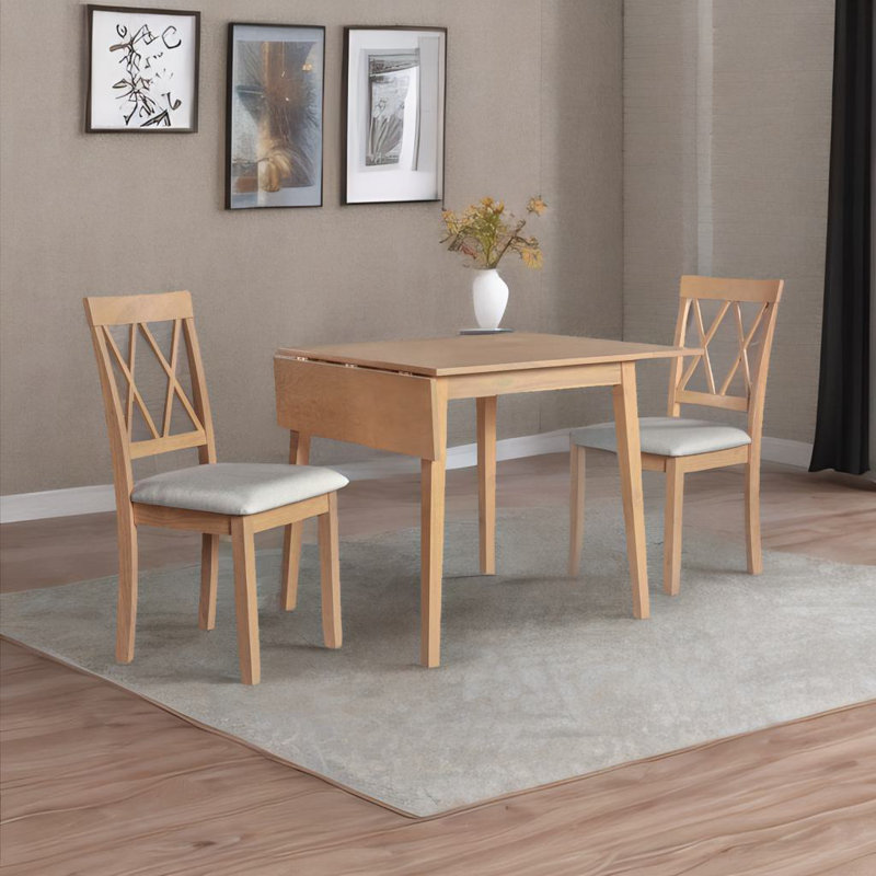 Table de salle à manger extensible Duperroy, Naturel