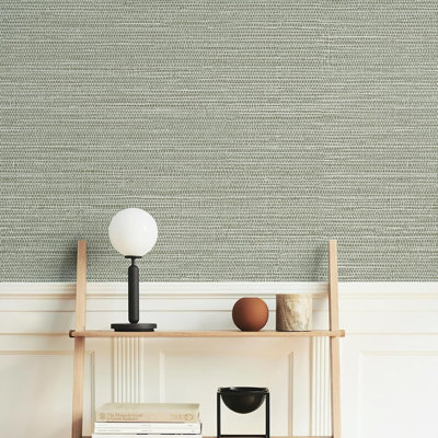 Textured Grasscloth Peel And Stick Wallpaper Neutral Faux Grassweave Waterproof Self-adhesive Removable Wall Covering