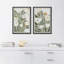 Abstrait floral, art botanique contemporain contemporain, art mural, nature nordique, 2 pièces-98109908-98109907