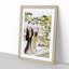 Two Women in a Garden by Torii Kiyonaga - Picture Frame Painting Print-55605975-55605977