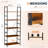 Industrial Metal & Wood Storage Shelf, Freestanding Open Shelving Unit For Living Room, Kitchen, Office, Heavy Duty Utility Rack For Books, Plants, Decor-1037706468-1070469753
