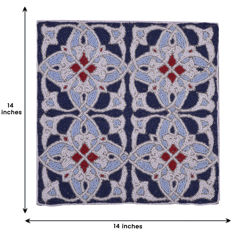 Ensemble de 2 napperons décoratifs de Noël brodés Fosdick