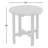 Altura All-weather Patio Round Adirondack HDPE Plastic /Resin Outdoor Side Table-1969204430