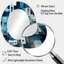 Miroir mural bleu moderne Op Art-964012592