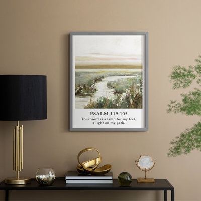 Psalm 23:6 Framed Print - Solid Wood