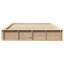 Bed Frame With Storage Solid Pine Wood-337268347-360169827