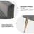 Thaddeus Velvet Upholstered Accent Chair with Metal Base-1179655852