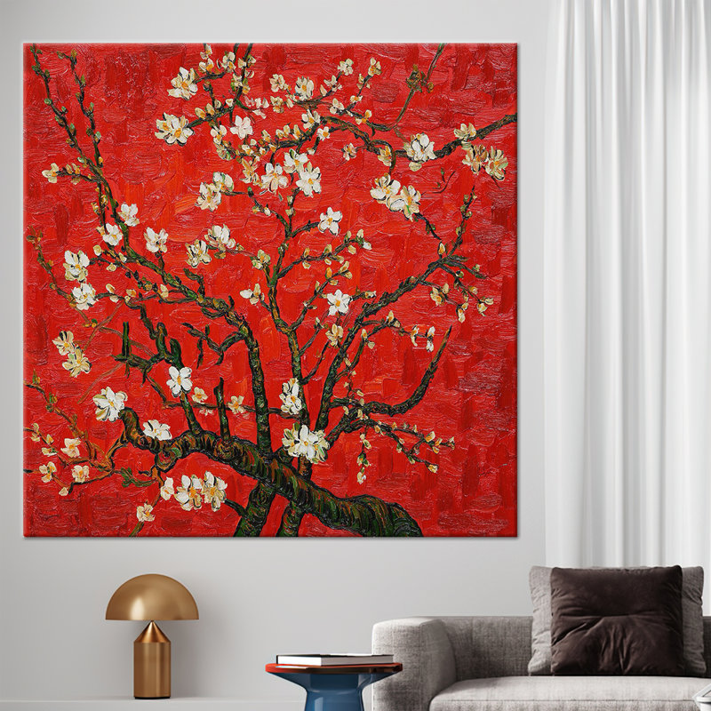 Reproduction d'art sur toile Van Gogh, H 31 po x l 31 po, Toile tendue, Ne s'applique pas
