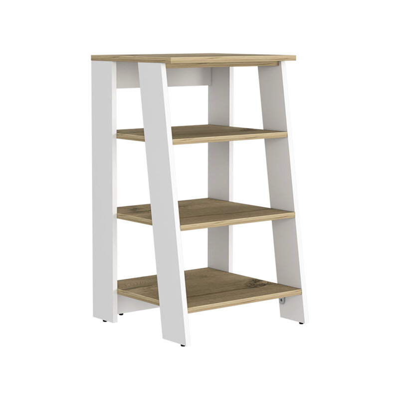 Armoire à linge à 4 tablettes avec 1 porte, moderne, bois d'ingénierie, l 17,3 po x P 17,22 po, H 29,7 po, vue d'ensemble du processus d'assemblage facile
